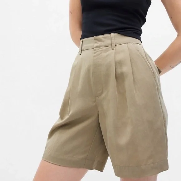 GAP Shorts Nwot Gap High Waisted Shorts In Bedrock Beige